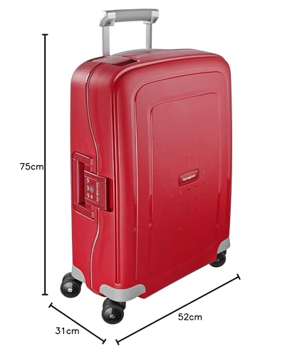 Samsonite S'Cure - Spinner L Suitcase, 75 cm, 102 L, Black (Black)