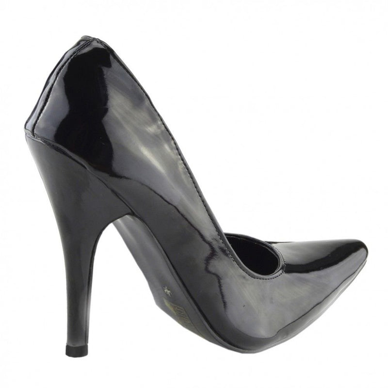 (BS12924) - New Mens Womens Drag Queen Cross Dresser HIGH Heel Pointy Toe Court Shoes Big Sizes UK 9,10,11,12