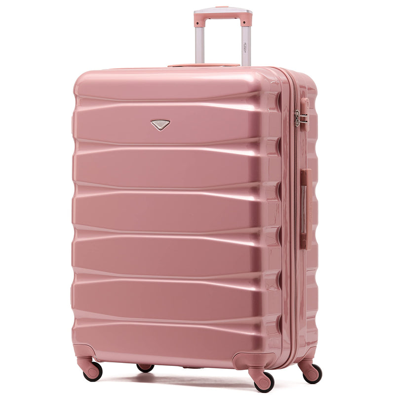 Flight Knight Lightweight 4 Wheel ABS Hard Case Extra Large Suitcase Approved for Over 100 Airlines Including easyJet, British Airways, Ryanair, Jet2, Emirates & Many More - Check-in Large Size 29"