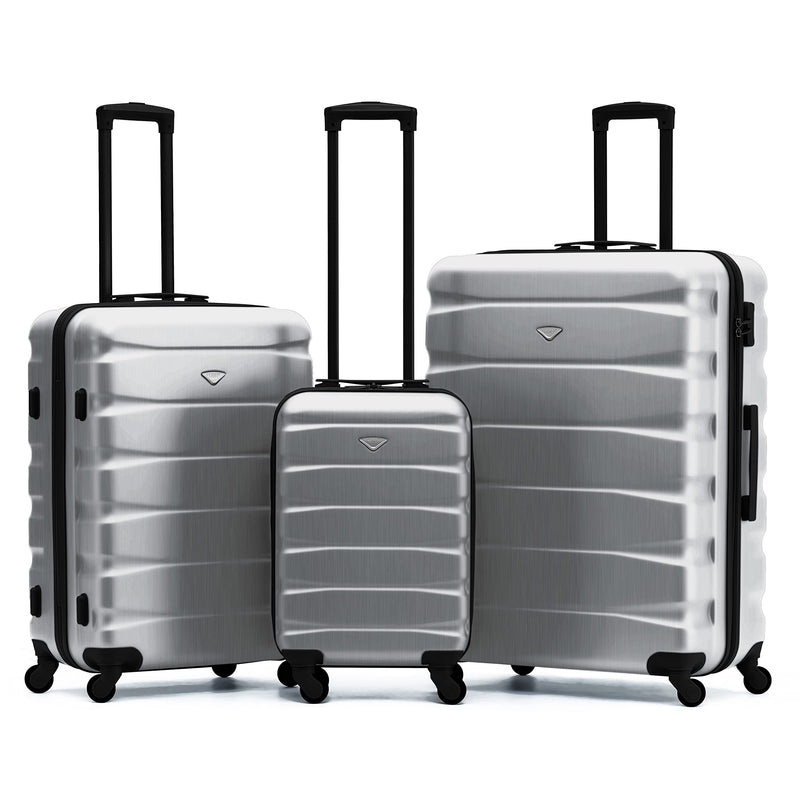 Flight Knight Lightweight 4 Wheel ABS Hard Case Extra Large Suitcase Approved for Over 100 Airlines Including easyJet, British Airways, Ryanair, Jet2, Emirates & Many More - Check-in Large Size 29"