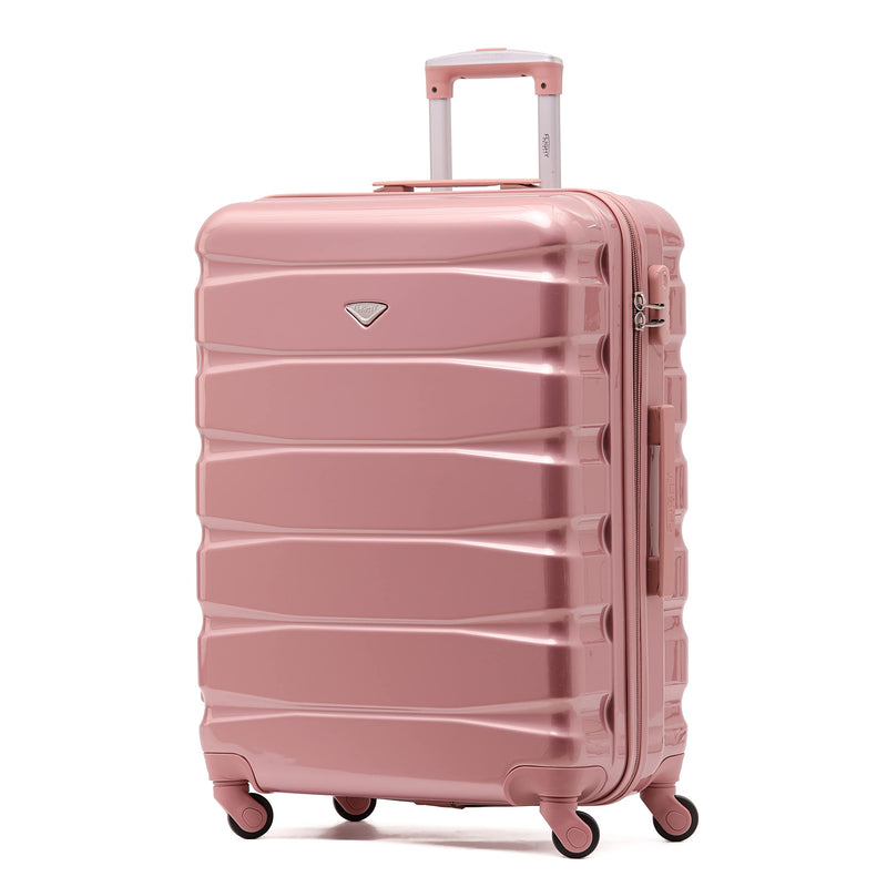 Flight Knight Lightweight 4 Wheel ABS Hard Case Extra Large Suitcase Approved for Over 100 Airlines Including easyJet, British Airways, Ryanair, Jet2, Emirates & Many More - Check-in Large Size 29"