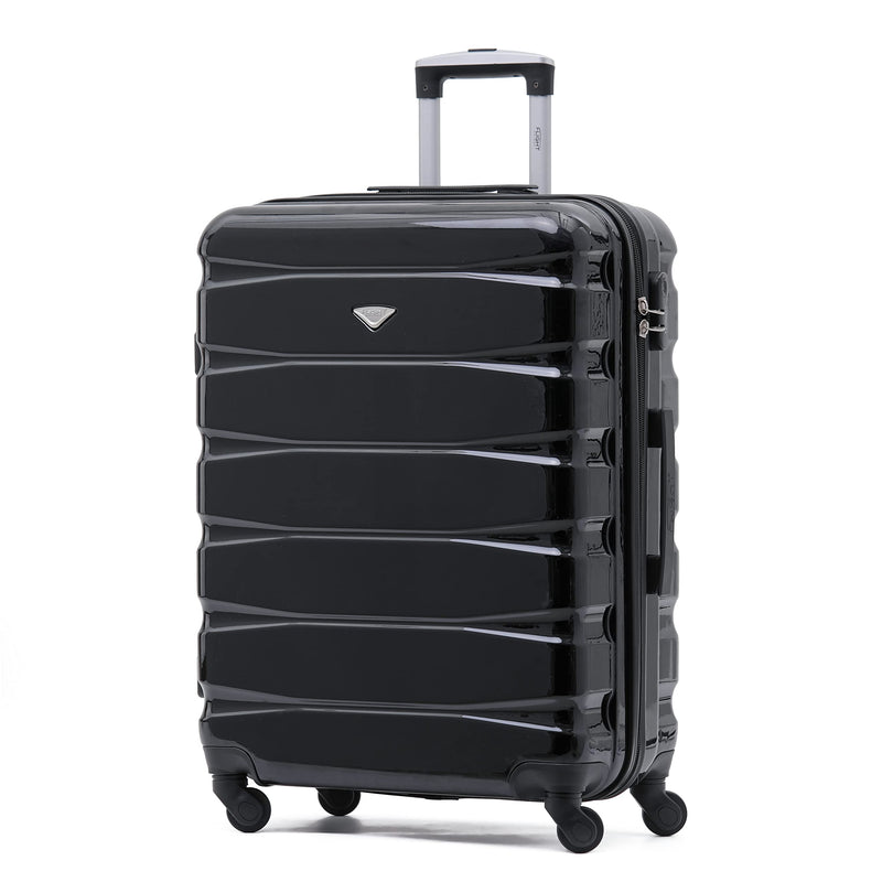 Flight Knight Lightweight 4 Wheel ABS Hard Case Extra Large Suitcase Approved for Over 100 Airlines Including easyJet, British Airways, Ryanair, Jet2, Emirates & Many More - Check-in Large Size 29"