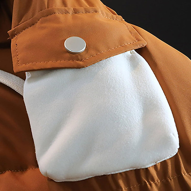 Men's Two-Piece Jacket with Hood and Colour Blocking, Casual, Loose and Comfortable Trendy Jacket for Business and Foreign Trade Alpenblitz Winter Jacket Men