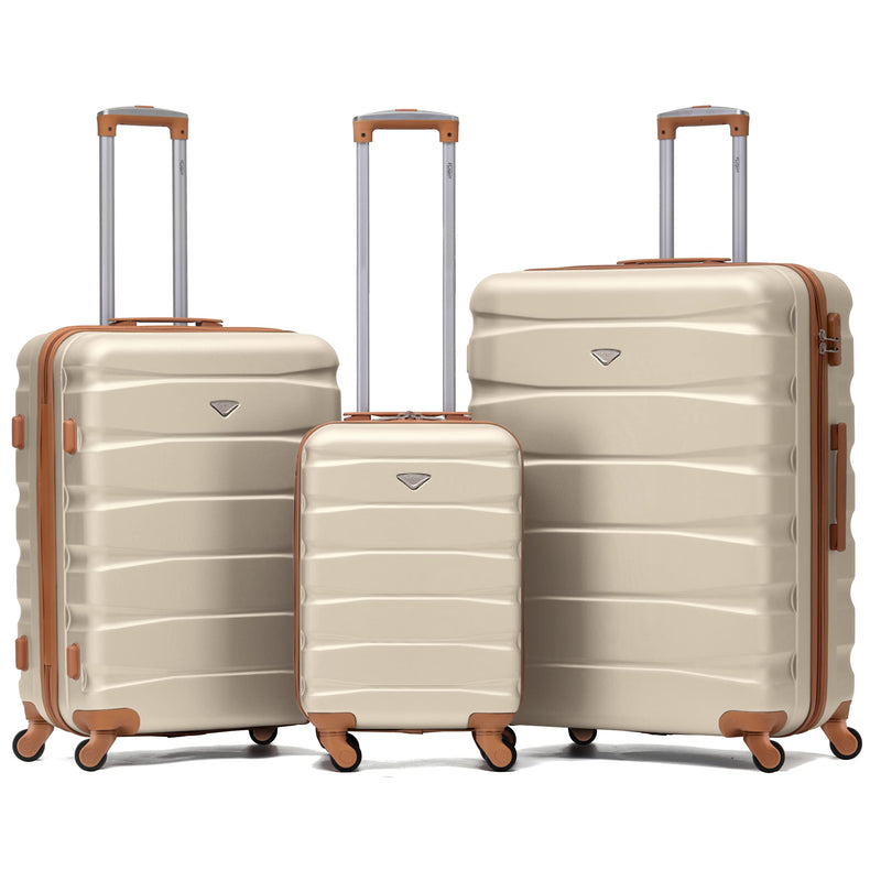 Flight Knight Lightweight 4 Wheel ABS Hard Case Extra Large Suitcase Approved for Over 100 Airlines Including easyJet, British Airways, Ryanair, Jet2, Emirates & Many More - Check-in Large Size 29"