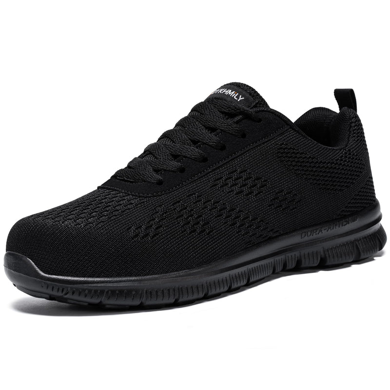DYKHMILY Safety Trainers Mens Steel Toe Cap Trainers Light Weight Anti Smashing Breathable Puncture Proof Comfortable Fashion Safety Shoes Work Trainers