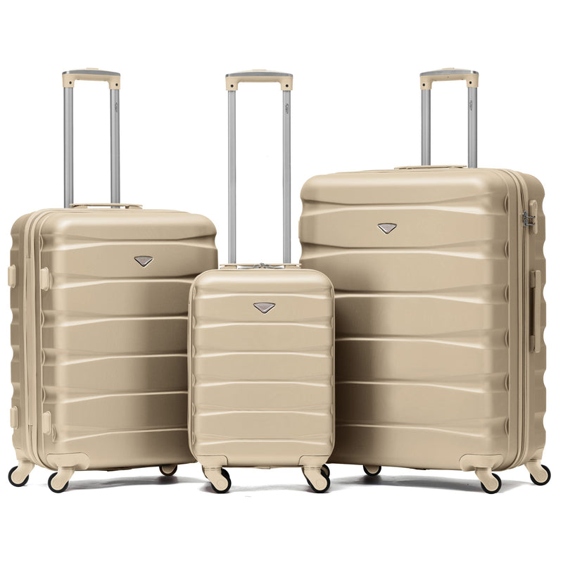 Flight Knight Lightweight 4 Wheel ABS Hard Case Extra Large Suitcase Approved for Over 100 Airlines Including easyJet, British Airways, Ryanair, Jet2, Emirates & Many More - Check-in Large Size 29"