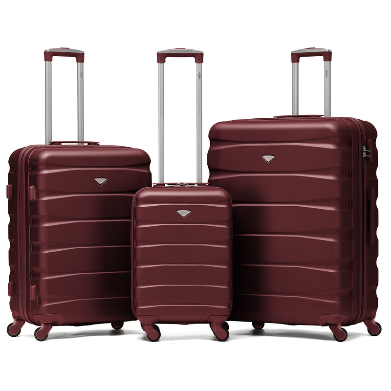 Flight Knight Lightweight 4 Wheel ABS Hard Case Extra Large Suitcase Approved for Over 100 Airlines Including easyJet, British Airways, Ryanair, Jet2, Emirates & Many More - Check-in Large Size 29"