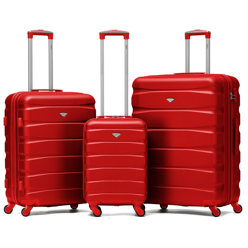 Flight Knight Lightweight 4 Wheel ABS Hard Case Extra Large Suitcase Approved for Over 100 Airlines Including easyJet, British Airways, Ryanair, Jet2, Emirates & Many More - Check-in Large Size 29"