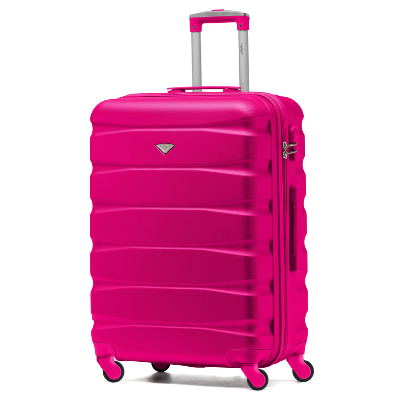 Flight Knight Lightweight 4 Wheel ABS Hard Case Extra Large Suitcase Approved for Over 100 Airlines Including easyJet, British Airways, Ryanair, Jet2, Emirates & Many More - Check-in Large Size 29"