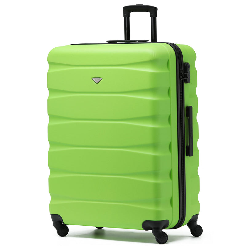 Flight Knight Lightweight 4 Wheel ABS Hard Case Extra Large Suitcase Approved for Over 100 Airlines Including easyJet, British Airways, Ryanair, Jet2, Emirates & Many More - Check-in Large Size 29"