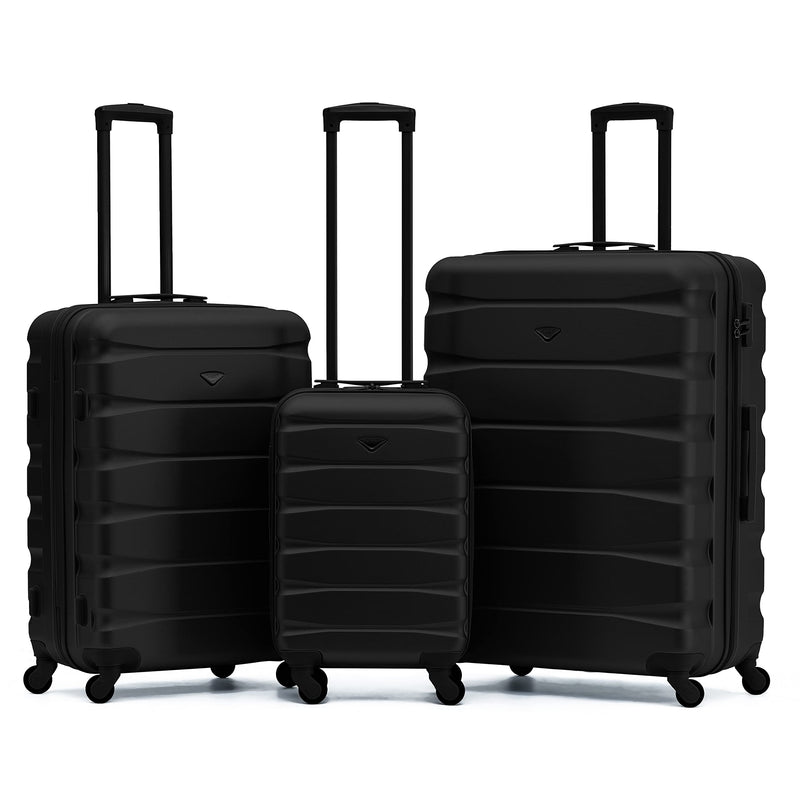 Flight Knight Lightweight 4 Wheel ABS Hard Case Extra Large Suitcase Approved for Over 100 Airlines Including easyJet, British Airways, Ryanair, Jet2, Emirates & Many More - Check-in Large Size 29"