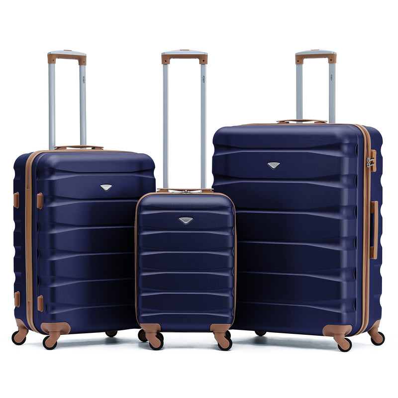 Flight Knight Lightweight 4 Wheel ABS Hard Case Extra Large Suitcase Approved for Over 100 Airlines Including easyJet, British Airways, Ryanair, Jet2, Emirates & Many More - Check-in Large Size 29"