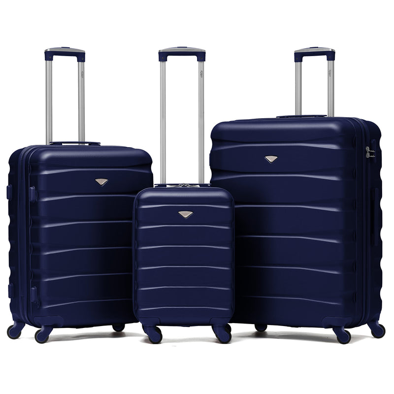 Flight Knight Lightweight 4 Wheel ABS Hard Case Extra Large Suitcase Approved for Over 100 Airlines Including easyJet, British Airways, Ryanair, Jet2, Emirates & Many More - Check-in Large Size 29"