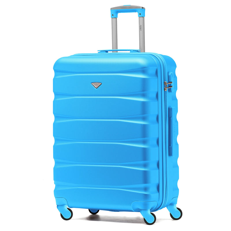 Flight Knight Lightweight 4 Wheel ABS Hard Case Extra Large Suitcase Approved for Over 100 Airlines Including easyJet, British Airways, Ryanair, Jet2, Emirates & Many More - Check-in Large Size 29"
