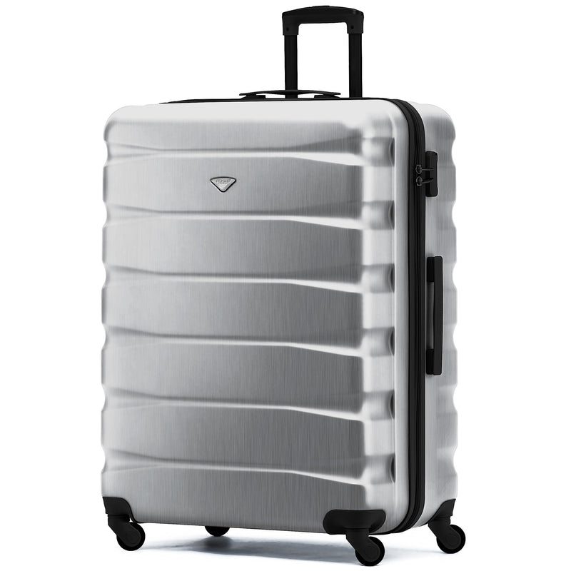 Flight Knight Lightweight 4 Wheel ABS Hard Case Extra Large Suitcase Approved for Over 100 Airlines Including easyJet, British Airways, Ryanair, Jet2, Emirates & Many More - Check-in Large Size 29"