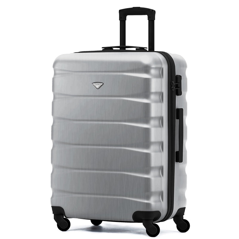Flight Knight Lightweight 4 Wheel ABS Hard Case Extra Large Suitcase Approved for Over 100 Airlines Including easyJet, British Airways, Ryanair, Jet2, Emirates & Many More - Check-in Large Size 29"
