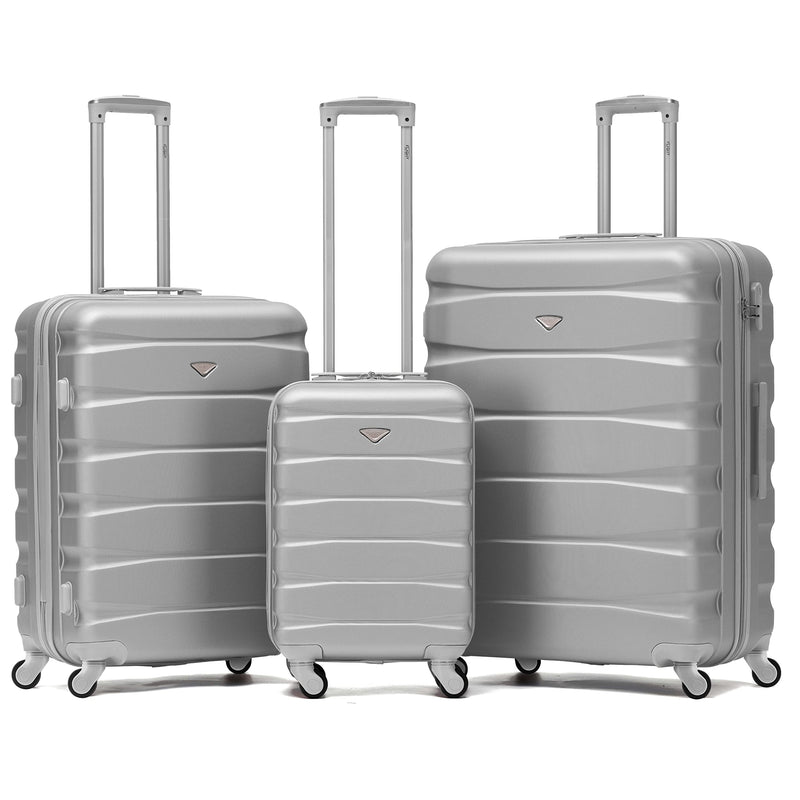 Flight Knight Lightweight 4 Wheel ABS Hard Case Extra Large Suitcase Approved for Over 100 Airlines Including easyJet, British Airways, Ryanair, Jet2, Emirates & Many More - Check-in Large Size 29"