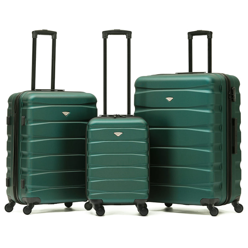 Flight Knight Lightweight 4 Wheel ABS Hard Case Extra Large Suitcase Approved for Over 100 Airlines Including easyJet, British Airways, Ryanair, Jet2, Emirates & Many More - Check-in Large Size 29"