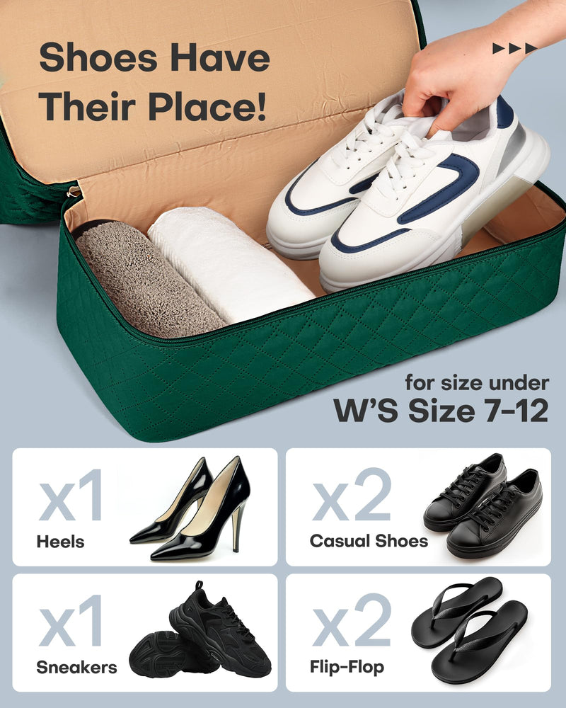 HOTOR Travel Bags for Women - Lightweight Overnight Holdall Bag, Large Carry on Luggage Weekend Bag with Shoe Compartment & Toiletry Bag, Travel Duffel Sport Gym Tote, Black, 40.0 x 46.0 x 22.0 cm