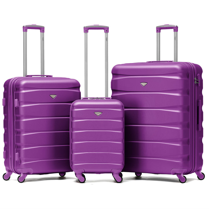 Flight Knight Lightweight 4 Wheel ABS Hard Case Extra Large Suitcase Approved for Over 100 Airlines Including easyJet, British Airways, Ryanair, Jet2, Emirates & Many More - Check-in Large Size 29"