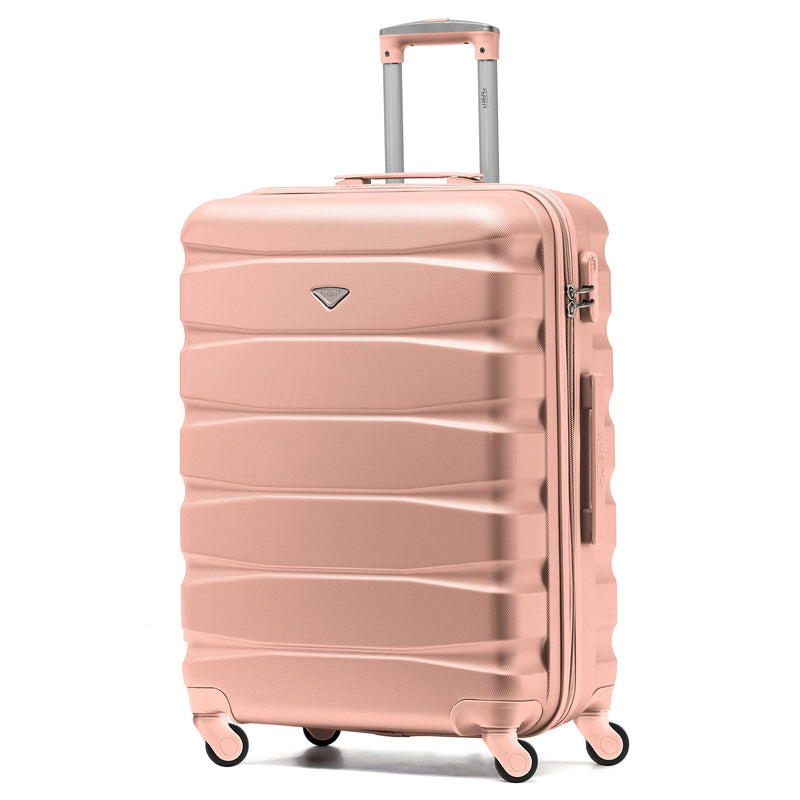 Flight Knight Lightweight 4 Wheel ABS Hard Case Extra Large Suitcase Approved for Over 100 Airlines Including easyJet, British Airways, Ryanair, Jet2, Emirates & Many More - Check-in Large Size 29"