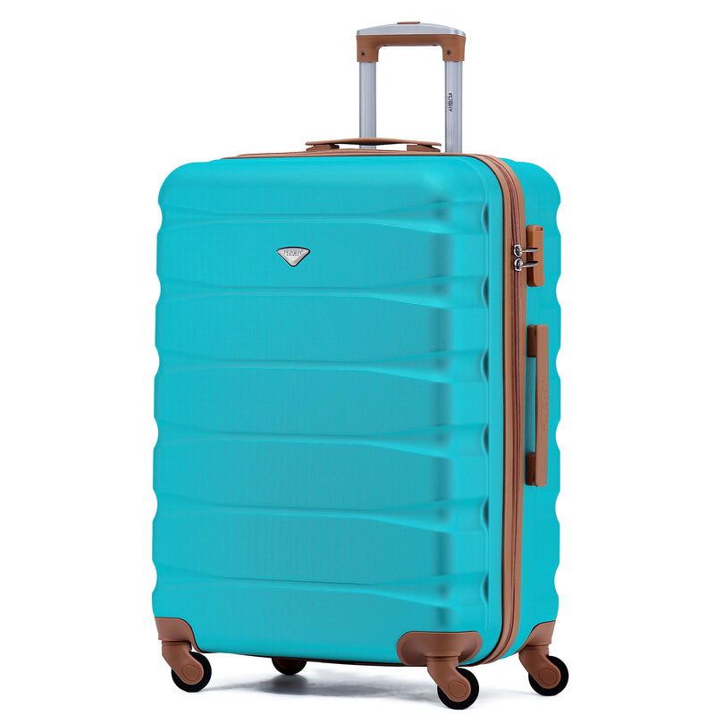 Flight Knight Lightweight 4 Wheel ABS Hard Case Extra Large Suitcase Approved for Over 100 Airlines Including easyJet, British Airways, Ryanair, Jet2, Emirates & Many More - Check-in Large Size 29"