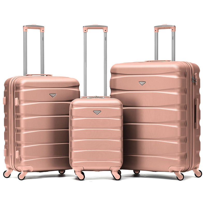 Flight Knight Lightweight 4 Wheel ABS Hard Case Extra Large Suitcase Approved for Over 100 Airlines Including easyJet, British Airways, Ryanair, Jet2, Emirates & Many More - Check-in Large Size 29"