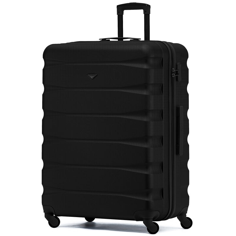 Flight Knight Lightweight 4 Wheel ABS Hard Case Extra Large Suitcase Approved for Over 100 Airlines Including easyJet, British Airways, Ryanair, Jet2, Emirates & Many More - Check-in Large Size 29"