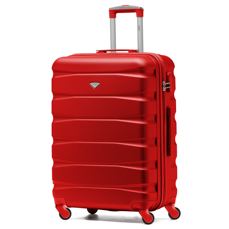 Flight Knight Lightweight 4 Wheel ABS Hard Case Extra Large Suitcase Approved for Over 100 Airlines Including easyJet, British Airways, Ryanair, Jet2, Emirates & Many More - Check-in Large Size 29"