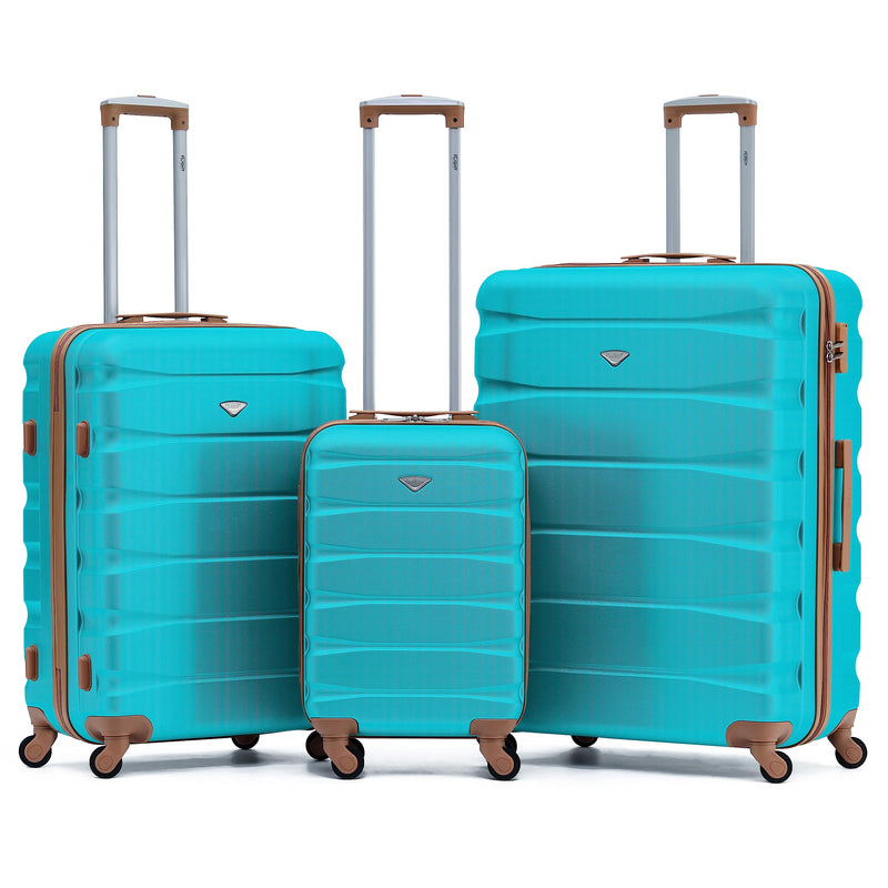 Flight Knight Lightweight 4 Wheel ABS Hard Case Extra Large Suitcase Approved for Over 100 Airlines Including easyJet, British Airways, Ryanair, Jet2, Emirates & Many More - Check-in Large Size 29"