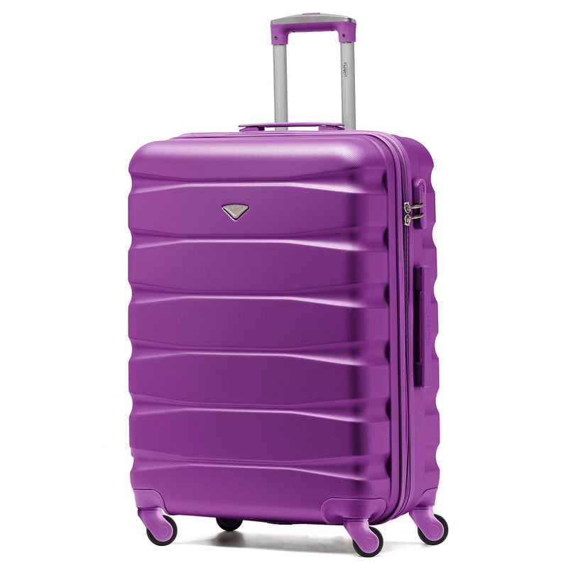 Flight Knight Lightweight 4 Wheel ABS Hard Case Extra Large Suitcase Approved for Over 100 Airlines Including easyJet, British Airways, Ryanair, Jet2, Emirates & Many More - Check-in Large Size 29"